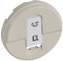 Лицевая панель Legrand Celiane для 1-м. розетки RJ45 слоновая кость