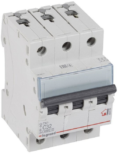 Выключатель автоматический Legrand TX3 6000 3п 32А C 6кА