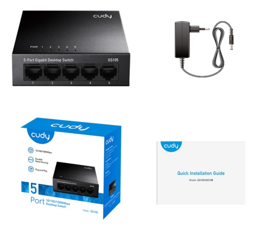 Коммутатор Cudy GS105 фото 2