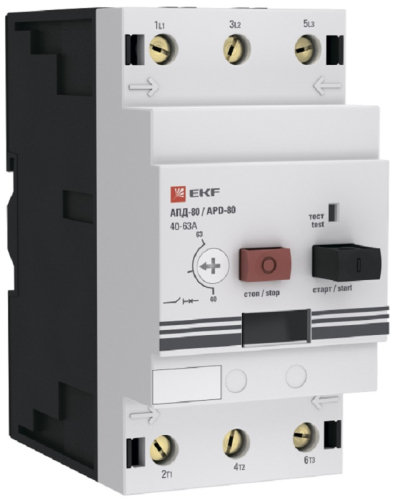 Выключатель автоматический для защиты электродвигателей EKF PROxima АПД-80 40-63A 660В картинка