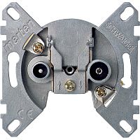 Розетка TV+FM Проходная без накладки без рамки Schneider Electric Merten Antique Schneider Electric — купить по цене от 3&nbsp;040 ₽ | ПрофБезопасность