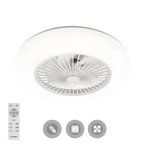 Светильник светодиодный (Люстра) с вентилятором  Estares Fan One 80W+35W-550х200 80Вт+35Вт 220В IP20 Estares — купить по цене от 7&nbsp;700 ₽ | ПрофБезопасность