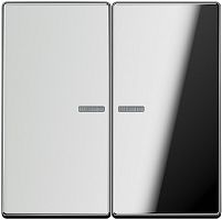 Лицевая панель Jung LS990 metal для 2-кл. выключателя с подсветкой хром Jung — купить по цене от 28&nbsp;952 ₽ | ПрофБезопасность
