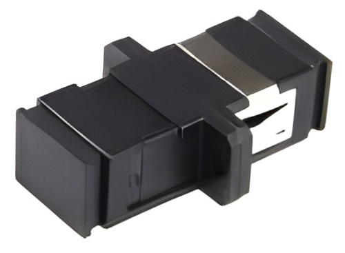 Адаптер оптический SC/UPC SM simplex (черный)
