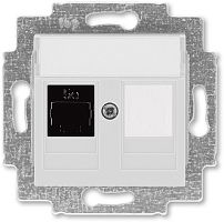 Розетка компьютерная без рамки ABB EPJ Levit 1-м. RJ45 5e серый