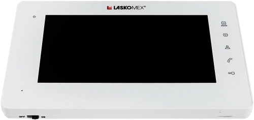 Монитор видеодомофона Laskomex E-1260 Pl/Wt/Wt белый картинка фото 3