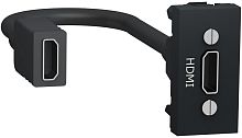 Розетка HDMI без рамки Schneider Electric Unica Modular 1-м. 1 мод. антрацит