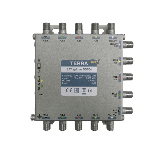 Делитель ПЧ Terra SD504 TERRA — купить по цене от 5&nbsp;550 ₽ | ПрофБезопасность