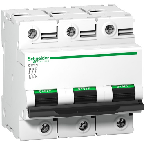 Выключатель автоматический Schneider Electric Acti9 C120N 3п 125А D 10кА