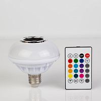 Лампа светодиодная декоративная "Световая тарелка" RGB Е27, blutooth, со встроенной колонкой. СимаЛенд — купить по цене от 740 ₽ | ПрофБезопасность