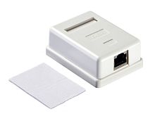 Розетка компьютерная внешняя экранированная RJ-45  тип 110 настенная  — купить по цене от 240 ₽ | ПрофБезопасность