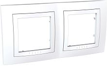 Рамка горизонтальная Schneider Electric Unica 2-м. белый
