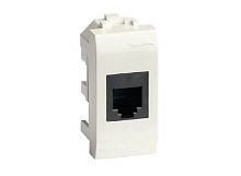 Розетка компьютерная для кабель-канала DKC Brava 1-м. 1 мод. RJ45 5е (разъем AMP) белый