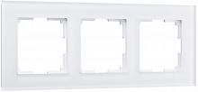 Рамка универсальная Werkel Favorit 3-м. стекло белый матовый картинка