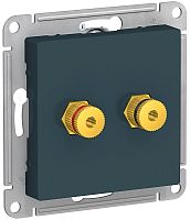 Розетка аудио без рамки Systeme Electric AtlasDesign 2-м. изумруд