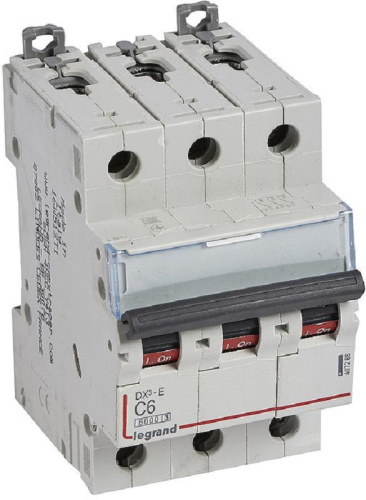Выключатель автоматический Legrand DX3-E 6000 3п 6А C 6кА