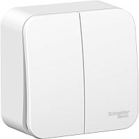 Выключатель накладной Systeme Electric Blanca 2-кл. белый