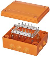 Коробка огнестойкая DKC Vulcan 240x190x90мм 20x4мм IP55 оранжевый картинка