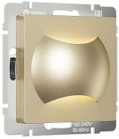 Встраиваемая LED подсветка без рамки Werkel Moon X2 1Вт 4000К шампань