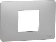 Рамка горизонтальная Schneider Electric Unica Modular 1-м. 2 мод. алюминий Schneider Electric — купить по цене от 707 ₽ | ПрофБезопасность