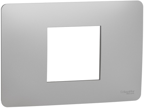 Рамка горизонтальная Schneider Electric Unica Modular 1-м. 2 мод. алюминий Schneider Electric — купить по цене от 707 ₽ | ПрофБезопасность