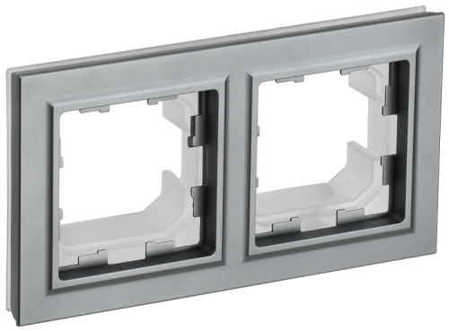 Рамка универсальная IEK Brite РУ-2-БрС-44 2-м. IP44 сталь IEK — купить по цене от 195 ₽ | ПрофБезопасность
