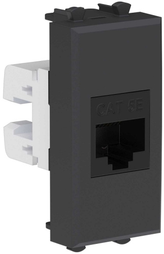Розетка компьютерная модульная DKC Avanti 1-м. 1 мод. RJ45 5е черный матовый DKC — купить по цене от 712 ₽ | ПрофБезопасность