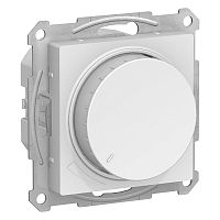 Светорегулятор поворотно-нажимной без рамки Systeme Electric AtlasDesign 5-630Вт белый