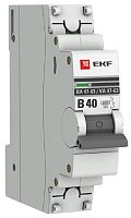 Выключатель автоматический EKF PROxima ВА47-63 1п 40А B 6кА