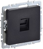 Розетка компьютерная без рамки IEK Brite РК10-БрЧ 1-м. RJ45 5e черный