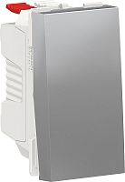 Переключатель без рамки Schneider Electric Unica Modular 1-кл. 1 мод. проходной алюминий