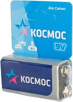 Элемент питания солевой Космос 6F22 1BL крона KOC6F221BL (батарейка) Космос — купить по цене от 65 ₽ | ПрофБезопасность