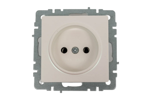 Розетка без заземления без рамки IEK Brite РС10-1-0-БрЖ 1-м. жемчуг IEK — купить по цене от 170 ₽ | ПрофБезопасность