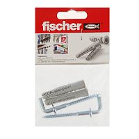 Дюбель Fischer UX 8X50 R с кромкой + шуруп-коcтыль (2 шт)-пакет