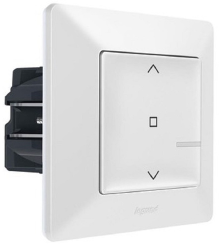 Умный выключатель управления жалюзи Valena Life Netatmo 1-кл. IP20 белый Legrand — купить по цене от 5&nbsp;010 ₽ | ПрофБезопасность