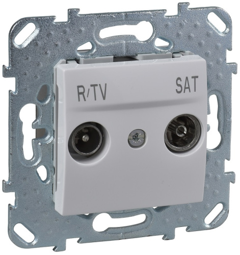 Розетка TV+R+SAT Оконечная без рамки Schneider Electric Unica 1-м. белый, Schneider Electric, купить, цена, доставка, безопасность Розетка TV+R+SAT Оконечная без рамки Schneider Electric Unica 1-м. белый Schneider Electric — купить по цене от 1 726 ₽ | ПрофБезопасность