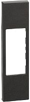 Лицевая панель Legrand BTicino Living Now для 1-м. 1 мод. розетки RJ11/RJ45/аудио черный