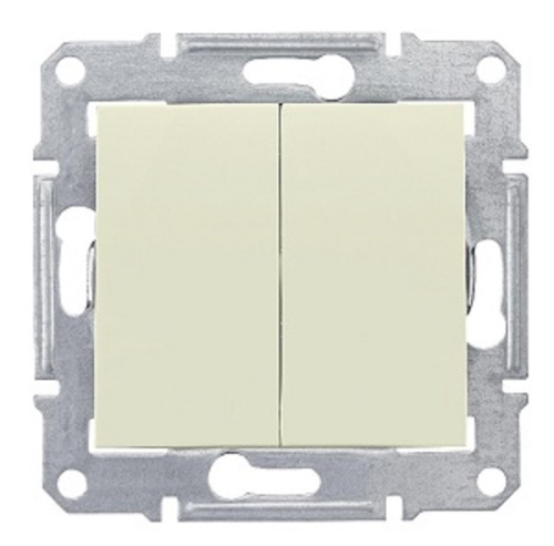 Выключатель без рамки Schneider Electric Sedna 2-кл. бежевый, Schneider Electric, купить, цена, доставка, безопасность фото 2 Выключатель без рамки Schneider Electric Sedna 2-кл. бежевый Schneider Electric — купить по цене от 445 ₽ | ПрофБезопасность фото 2