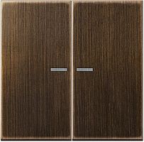 Лицевая панель Jung LS990 metal для 2-кл. выключателя с подсветкой античная латунь Jung — купить по цене от 9&nbsp;645 ₽ | ПрофБезопасность