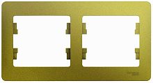 Рамка горизонтальная Systeme Electric Glossa 2-м. фисташковый