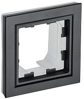Рамка универсальная IEK Brite РУ-1-БрЧ-44 1-м. IP44 черный IEK — купить по цене от 130 ₽ | ПрофБезопасность