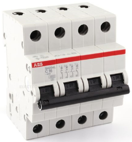 Выключатель автоматический ABB S204 4п 63А C 6кА