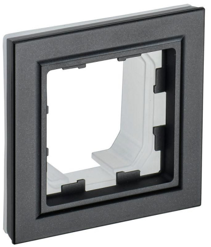 Рамка универсальная IEK Brite РУ-1-БрЧ-44 1-м. IP44 черный IEK — купить по цене от 130 ₽ | ПрофБезопасность
