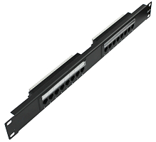 Патч-панель Netko 16 портов NUP5EU-54065 UTP, RJ45, 1U, Dual Type, L