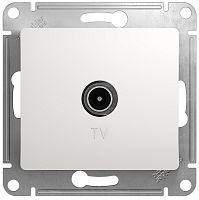 Розетка TV Коннектор без рамки Systeme Electric Glossa 1-м. белый Systeme Electric — купить по цене от 291 ₽ | ПрофБезопасность