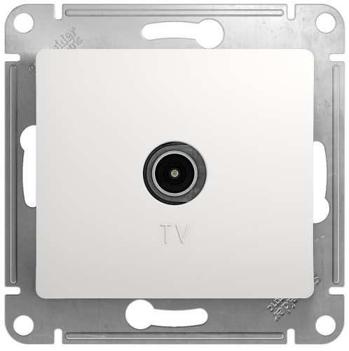 Розетка TV Коннектор без рамки Systeme Electric Glossa 1-м. белый Systeme Electric — купить по цене от 291 ₽ | ПрофБезопасность