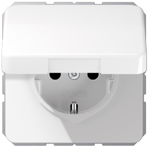 Розетка с заземлением без рамки Jung CD500 1-м. крышка шторки для IP44 белый, Jung, купить, цена, доставка, безопасность Розетка с заземлением без рамки Jung CD500 1-м. крышка шторки для IP44 белый Jung — купить по цене от 3 476 ₽ | ПрофБезопасность