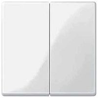 Лицевая панель Schneider Electric Merten System M для 2-кл. выключателя полярно белый