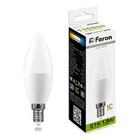 Лампа светодиодная Feron LB-970 Свеча Е14 220В 13Вт 1105Лм 4000К 37х110мм Feron — купить по цене от 150 ₽ | ПрофБезопасность