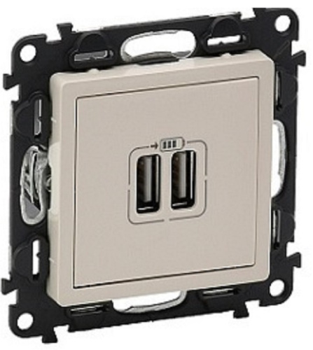 Розетка USB тип A+A без рамки Legrand Valena Life 2-м. 2400мА слоновая кость  Legrand — купить по цене от 4&nbsp;615 ₽ | ПрофБезопасность